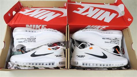 off white nike air max 97 real vs fake|nike off white accessories.